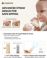 Joypony replaceable straw for sippy cups emphasizes long-term hygiene