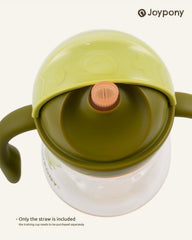 Joypony sippy cup straw with V-shaped valve promotes smooth water flow