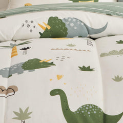 Joyreap dinosaur toddler bedding fitted sheet ensures snug fit on standard beds.