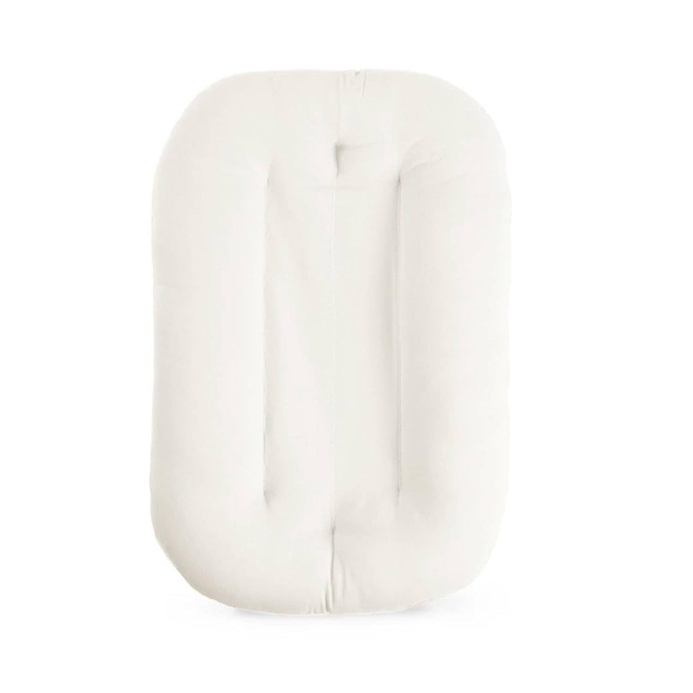 JQFORUIH baby lounger organic cotton closeup shows soft fabric for gentle newborn touch