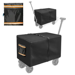 JRRXM universal folding stroller cover front view shields wagon from rain and sun