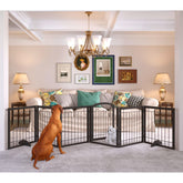 JSB dog gate with 144-inch wide span provides a versatile barrier for large hallways