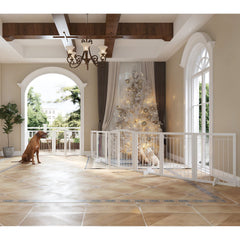 JSB dog gate anti-scratch pads protect floors during lively play