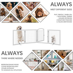 JSB dog gate walk-through door illustrates easy pet access.