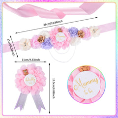Jspupifip teddy bear maternity sash green for baby shower styling