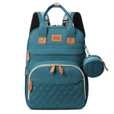 JSTPRO diaper bag backpack front pocket keeps quick-access items organized.