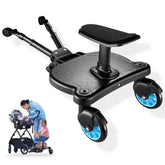 JUANWAN universal stroller board main view shows 2-in-1 sit-and-stand design for kids