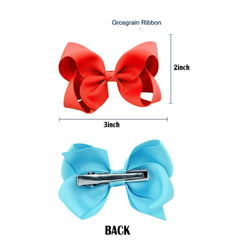 JUCCPUL grosgrain ribbon bows add vibrant color to baby girl hair