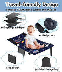 JUELWRY thicker-padding surface with non-slip back enhances stability for little travelers
