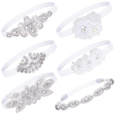 Juinte baptism headbands six-piece set packaged for gifting at ceremonies.