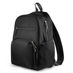 JuJuBe Deluxe Diaper Backpack changing station in action for on-the-go changes.