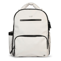 JuJuBe New Classic Diaper Bag Backpack with portable changing pad for on-the-go changes.