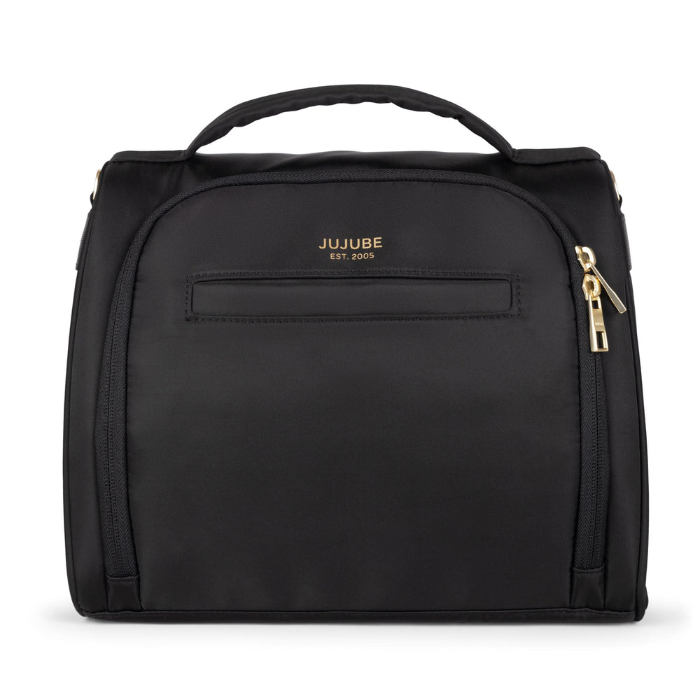 JuJuBe insulated bottle bag front view for on-the-go bottle storage