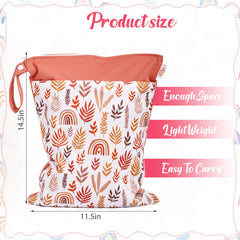 JuleLyn wet bag double zippered compartments for separating wet and dry items.