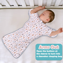 JULYFIRE transition swaddle bottom zipper enables quick diaper changes.