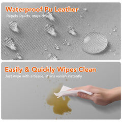 Juman vegan leather changing pad waterproof surface highlights quick, hygienic diaper changes