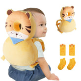 JumiLux head protector backpack front view offers gentle protection during toddler play.