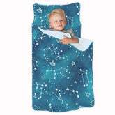 JumpOff Jo Night Sky nap mat unrolled for cozy daycare naps