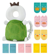 JunNeng toddler head protector backpack turtle design for gentle head protection during early walking