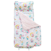 JUNCAI toddler nap mat rolled with handles for easy portability