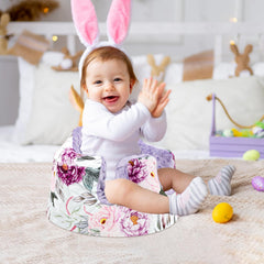Jundetye Bumbo seat cover highlights skin-friendly minky material on baby seating