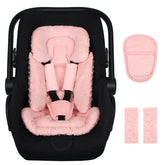 Jundetye infant car seat insert front view for cozy newborn support during rides