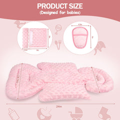 Jundetye strap covers pink protect baby's skin from belt rubs