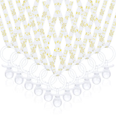 Junkin 60-piece pacifier necklace set packaged for display, great as party favors