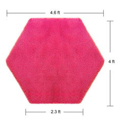 Junovo hexagon carpet with cloud-soft surface enhances kids' comfortable floor time.