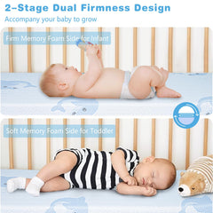JUNYOHOA blue-gel-foam-layer provides gentle pressure relief for toddlers.