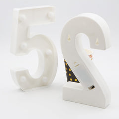 JunyRuny happy 1st birthday decor wall-hanger option with warm light.