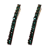 Juroicessry green rhinestone barrette clip adds subtle glam to everyday looks