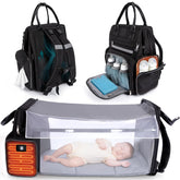 JustBaby Luv heated side pockets keep bottles warm on the go