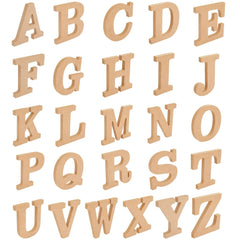 Juvale 3D wood letters pack enables versatile wall decor and personalized signs.