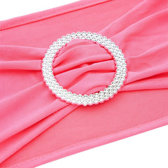 Juvale 50-pack chair sashes laid out for large event decor