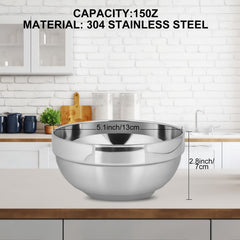 JUYUANFENGGOU 304 stainless steel bowls emphasize rust resistance for long-lasting use