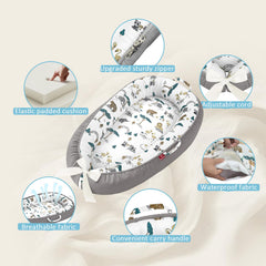 JWPEHOE baby lounger features bionic womb like design for soothing naps