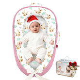 JWPEHOE baby lounger soft bumper provides cozy newborn support and safety