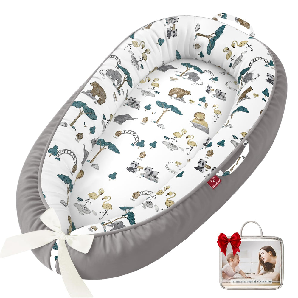 JWPEHOE baby lounger soft cotton shows breathable comfort for newborns