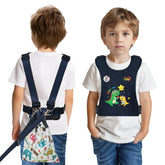 JXM Safety Harness front view shows a durable vest with secure buckles for safe outings.