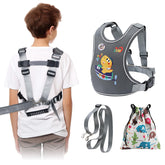 JXM Safety Walking Harness for Big Kids front view with reflective trim for visibility.