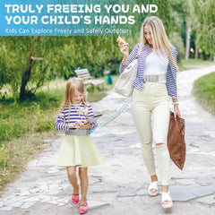 JXM Upgraded Child Waist-Harness Spring Connector enables flexible exploration with adjustable length.