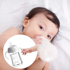 JXMYJR transition-friendly ergonomic spout supports independent drinking