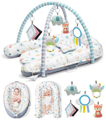 Jyusmile Baby Play Mat soft padded surface for safe tummy time and exploration.