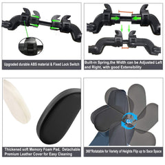 JZCreater headrest pillow upgraded-brace installation enables quick, secure setup.