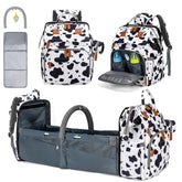 KABAQOO diaper bag backpack with detachable changing station for easy on-the-go changes