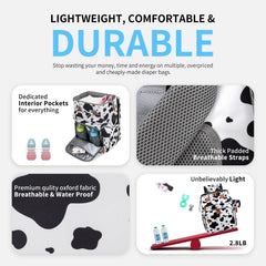 KABAQOO diaper bag with USB charging port on the go