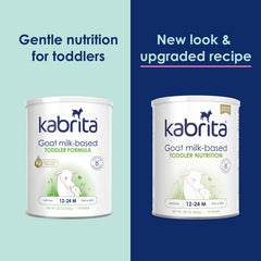Kabrita goat milk easy-digest formula closeup, gentle digestion for toddlers.