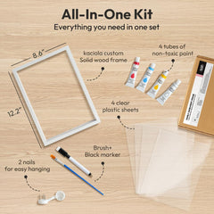 Kaciola Frame 3D floating design highlights separate handprints
