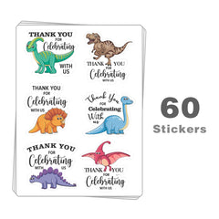 Kaecery large-size dinosaur labels ideal for gift tags and envelopes